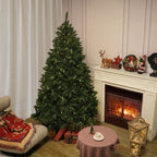 High quality artificial snow flocked Christmas tree 5/6/7 ft LED Pre - Lit Christmas trees (PAT - 002) - Direct Wicker