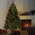 High quality artificial snow flocked Christmas tree 5/6/7 ft LED Pre - Lit Christmas trees (PAT - 002) - Direct Wicker