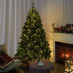 High quality artificial snow flocked Christmas tree 5/6/7 ft LED Pre - Lit Christmas trees (PAT - 002) - Direct Wicker