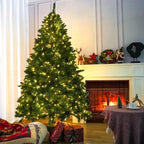 High quality artificial snow flocked Christmas tree 5/6/7 ft LED Pre - Lit Christmas trees (PAT - 002) - Direct Wicker