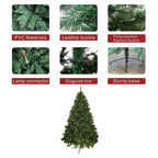 High quality artificial snow flocked Christmas tree 5/6/7 ft LED Pre - Lit Christmas trees (PAT - 002) - Direct Wicker