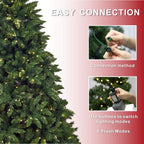 High quality artificial snow flocked Christmas tree 5/6/7 ft LED Pre - Lit Christmas trees (PAT - 002) - Direct Wicker