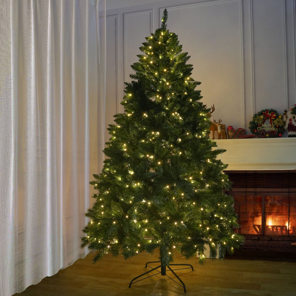 High quality artificial snow flocked Christmas tree 5/6/7 ft LED Pre - Lit Christmas trees (PAT - 002) - Direct Wicker
