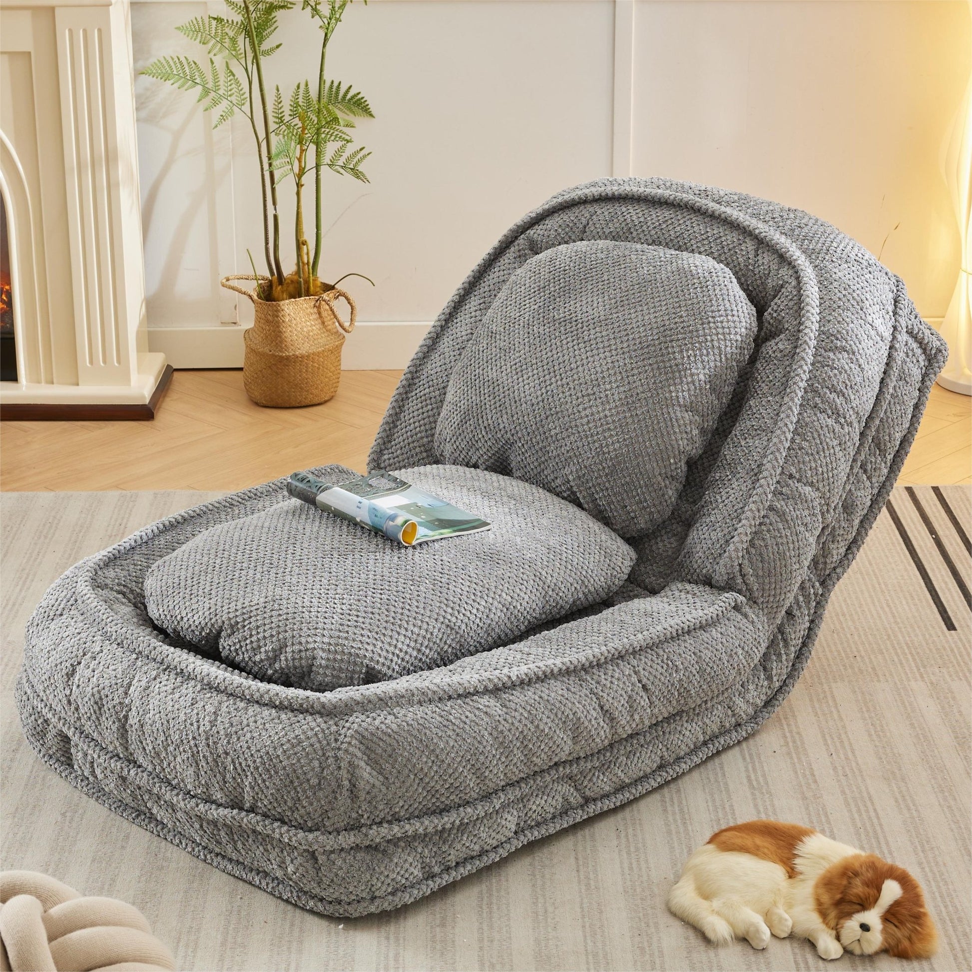 Human Dog Bed ,Lazy Sofa Couch, 5 Adjustable Position (W1628P146711) - Direct Wicker