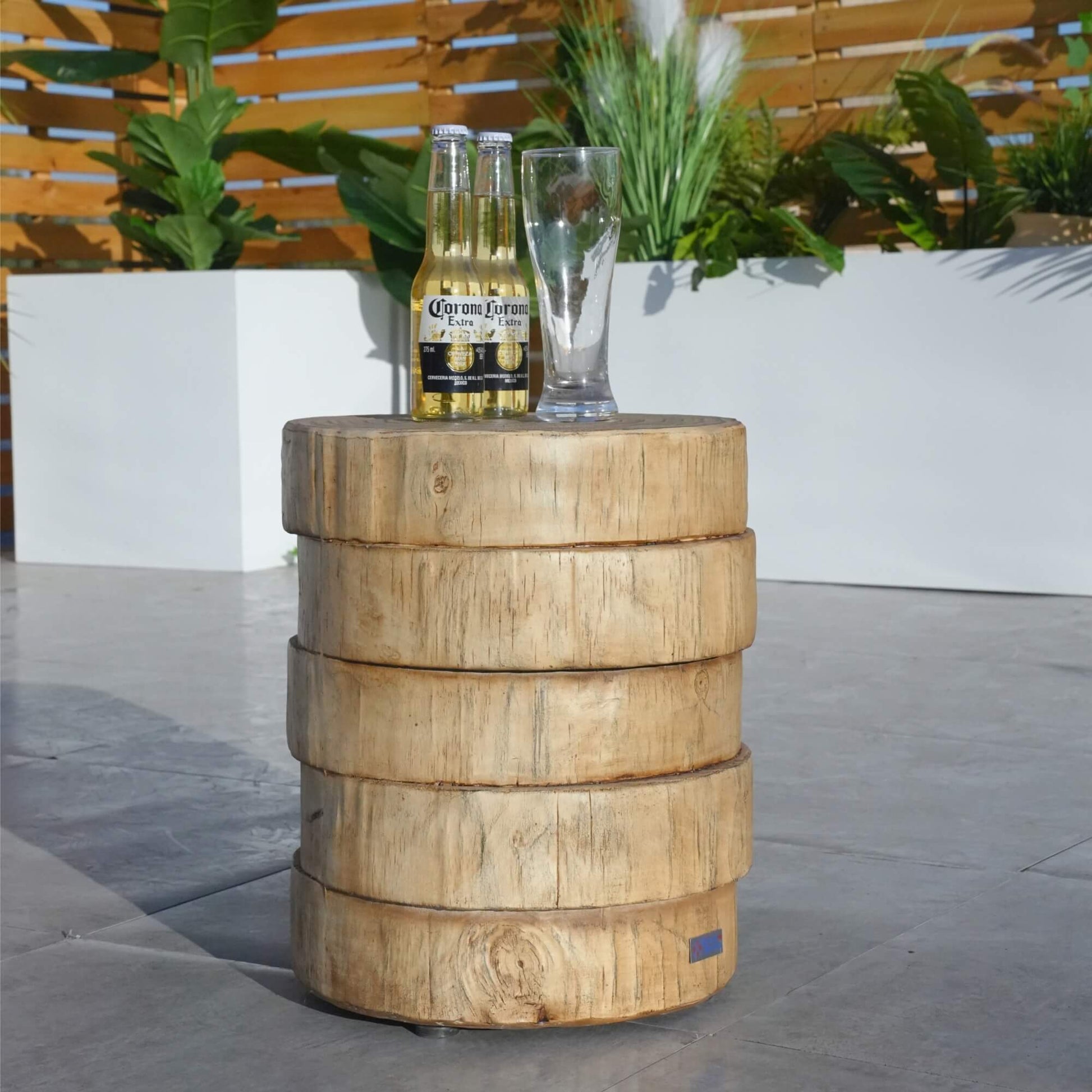Imitated Wood Waterproof Fashion Side Coffee Table (PAT - 2463ST) - Direct Wicker