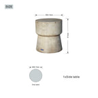Imitation Wood Waterproof Fashion Cylindrical Edge Coffee Table (PAT - 2464ST) - Direct Wicker