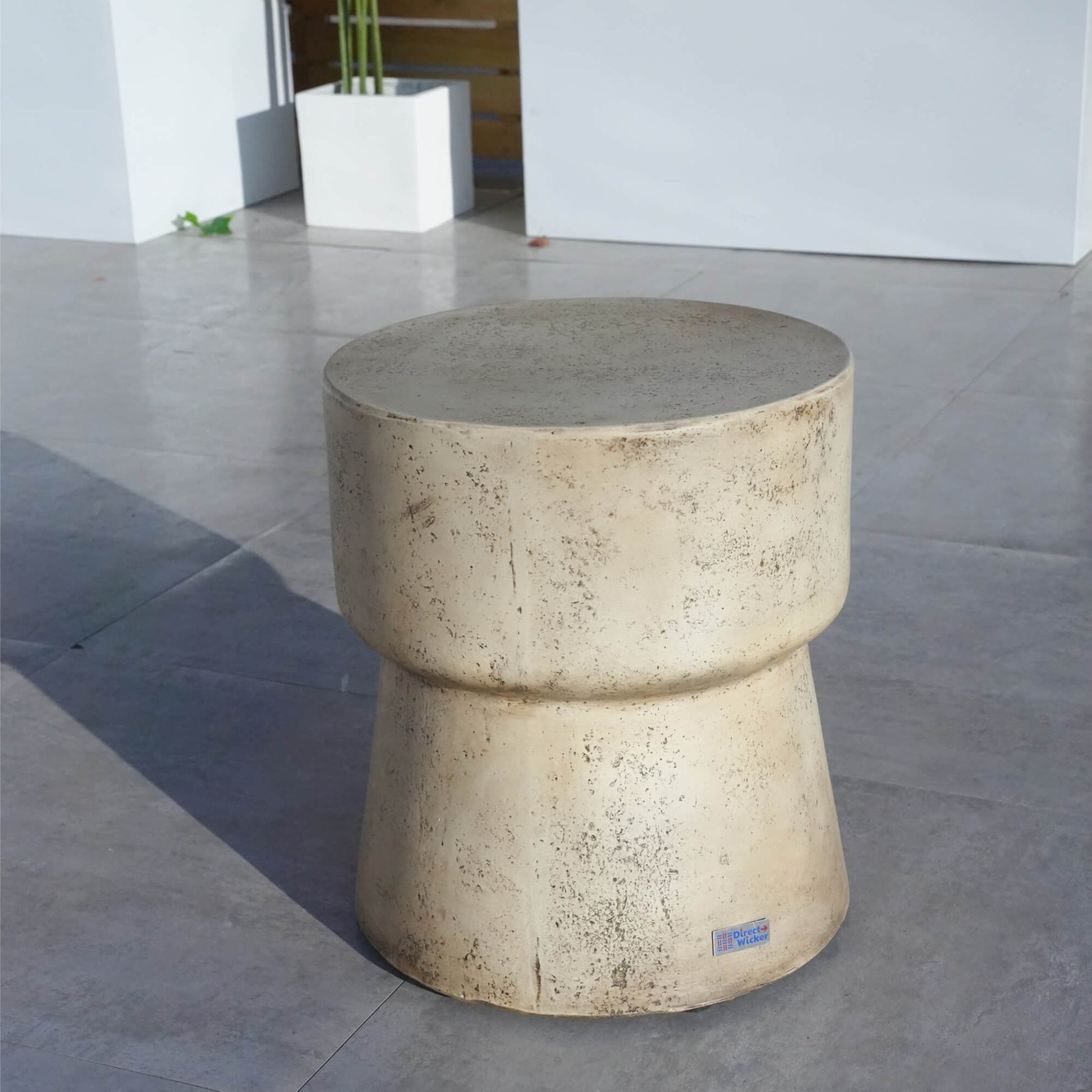 Imitation Wood Waterproof Fashion Cylindrical Edge Coffee Table (PAT - 2464ST) - Direct Wicker