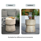 Imitation Wood Waterproof Fashion Cylindrical Edge Coffee Table (PAT - 2464ST) - Direct Wicker