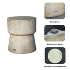 Imitation Wood Waterproof Fashion Cylindrical Edge Coffee Table (PAT - 2464ST) - Direct Wicker