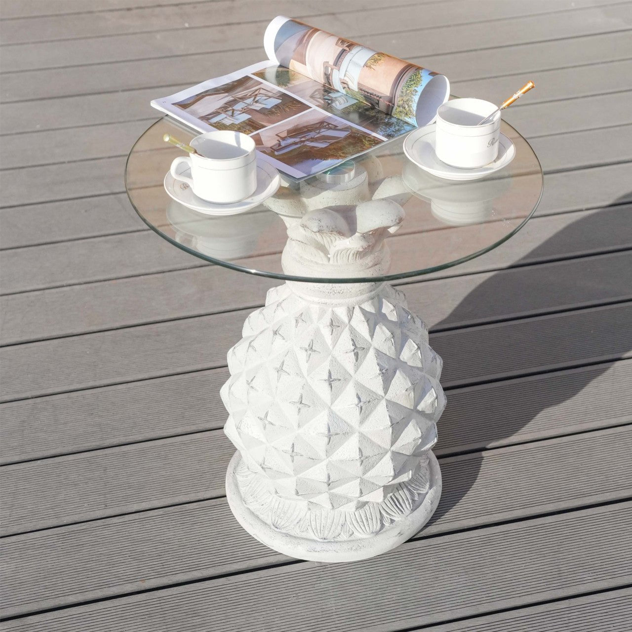 Indoor & Outdoor Glass Table (DW - ST056) - Direct Wicker