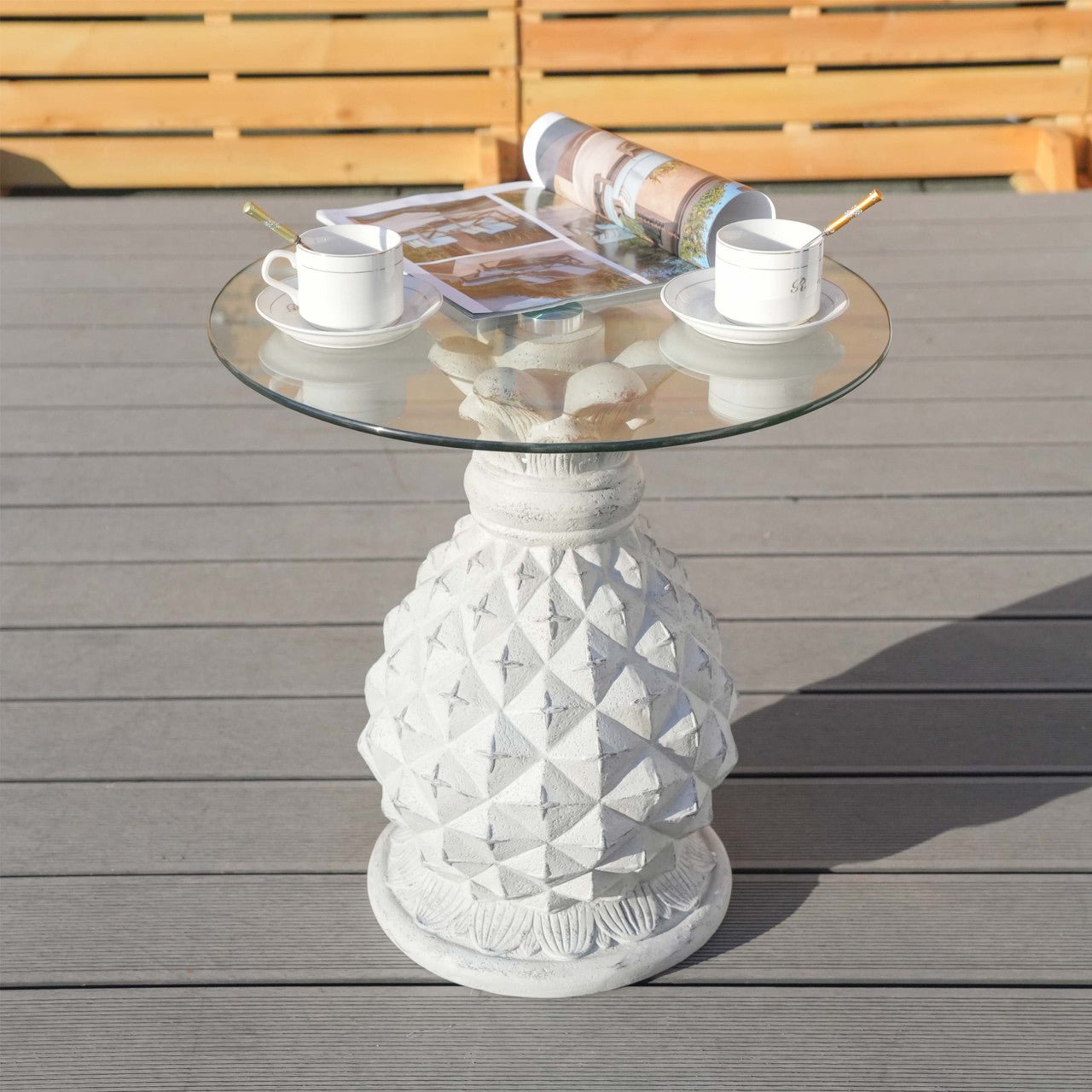 Indoor & Outdoor Glass Table (DW - ST056) - Direct Wicker