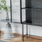 Iron peeping glass storage cabinets are available in a variety of colors (DW - DC55) - Direct Wicker