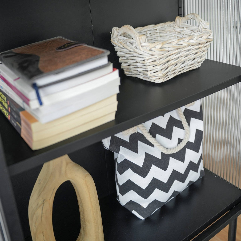 Iron peeping glass storage cabinets are available in a variety of colors (DW - DC55) - Direct Wicker