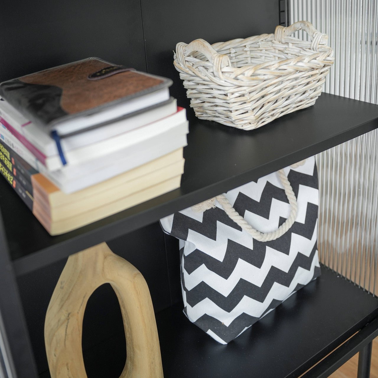 Iron peeping glass storage cabinets are available in a variety of colors (DW - DC55) - Direct Wicker