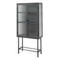 Iron peeping glass storage cabinets are available in a variety of colors (DW - DC55) - Direct Wicker