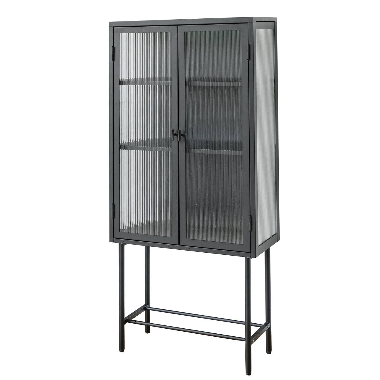 Iron peeping glass storage cabinets are available in a variety of colors (DW - DC55) - Direct Wicker