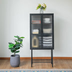 Iron peeping glass storage cabinets are available in a variety of colors (DW - DC55) - Direct Wicker