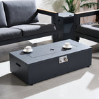 Iron Removable Fire Pit Table Set with Side Table and Accessories (PAG - 2513) - Direct Wicker