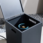 Iron Removable Fire Pit Table Set with Side Table and Accessories (PAG - 2513) - Direct Wicker