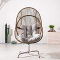 Iron Rocking Chair with Detachable Base – Beach Yellow Frame (PAH - 2538 - BR) - Direct Wicker