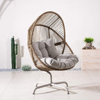 Iron Rocking Chair with Detachable Base – Beach Yellow Frame (PAH - 2538 - BR) - Direct Wicker