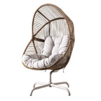 Iron Rocking Chair with Detachable Base – Beach Yellow Frame (PAH - 2538 - BR) - Direct Wicker