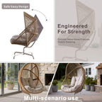 Iron Rocking Chair with Detachable Base – Beach Yellow Frame (PAH - 2538 - BR) - Direct Wicker