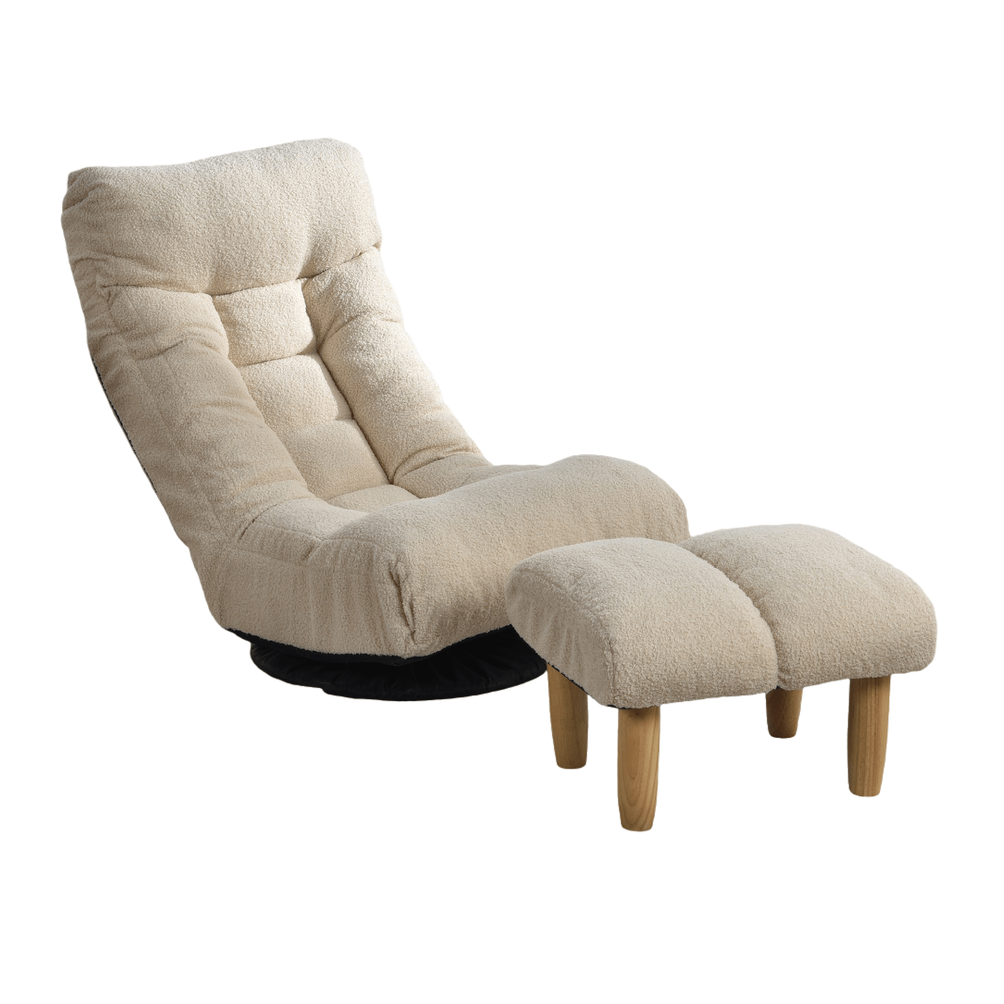 Japanese Style Single Reclining Sofa Chair with Adjustable Features - Direct Wicker