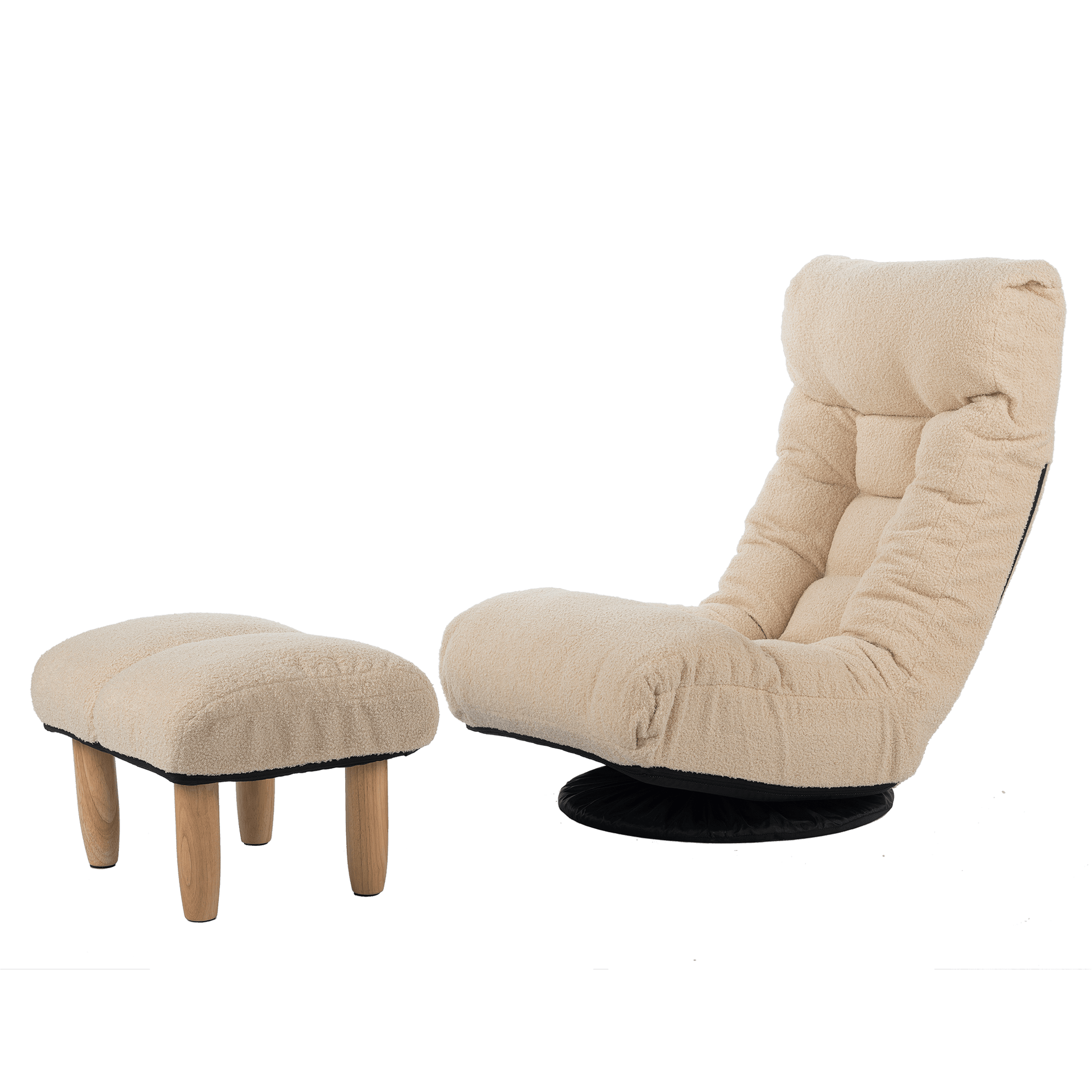 Japanese Style Single Reclining Sofa Chair with Adjustable Features - Direct Wicker