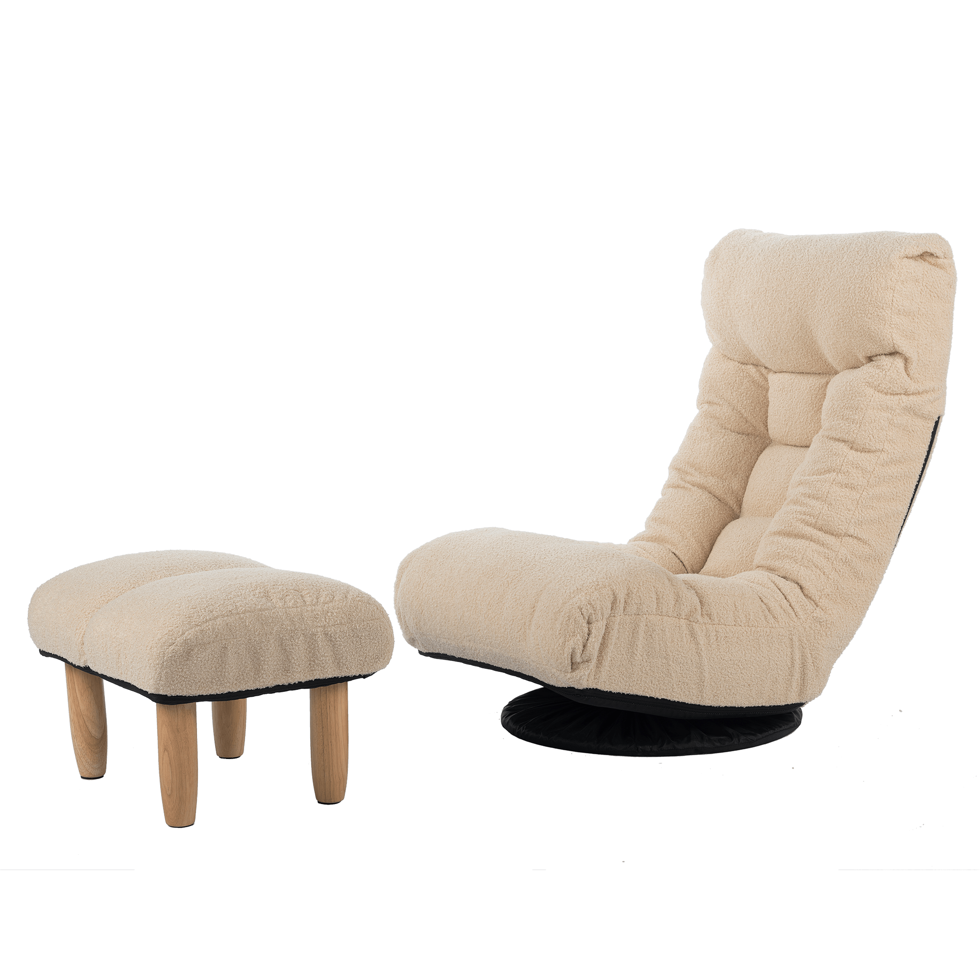 Japanese Style Single Reclining Sofa Chair with Adjustable Features - Direct Wicker