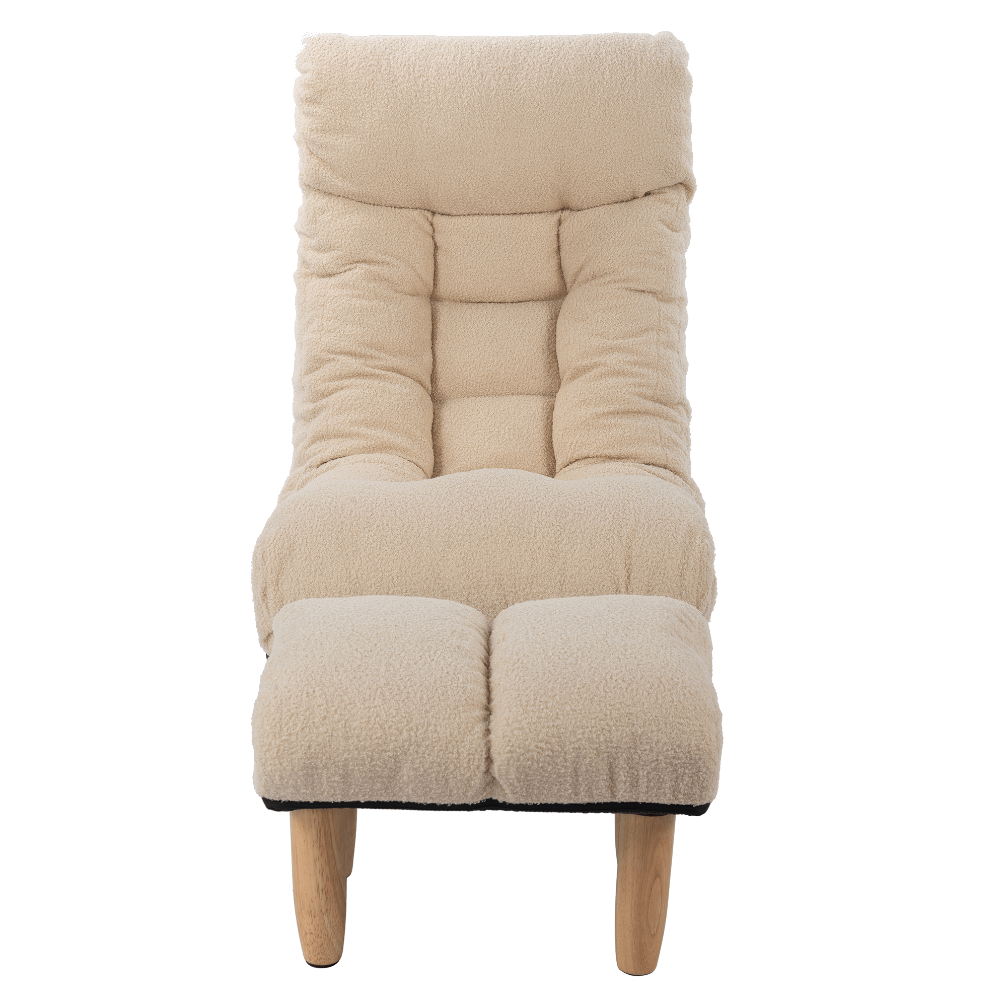 Japanese Style Single Reclining Sofa Chair with Adjustable Features - Direct Wicker