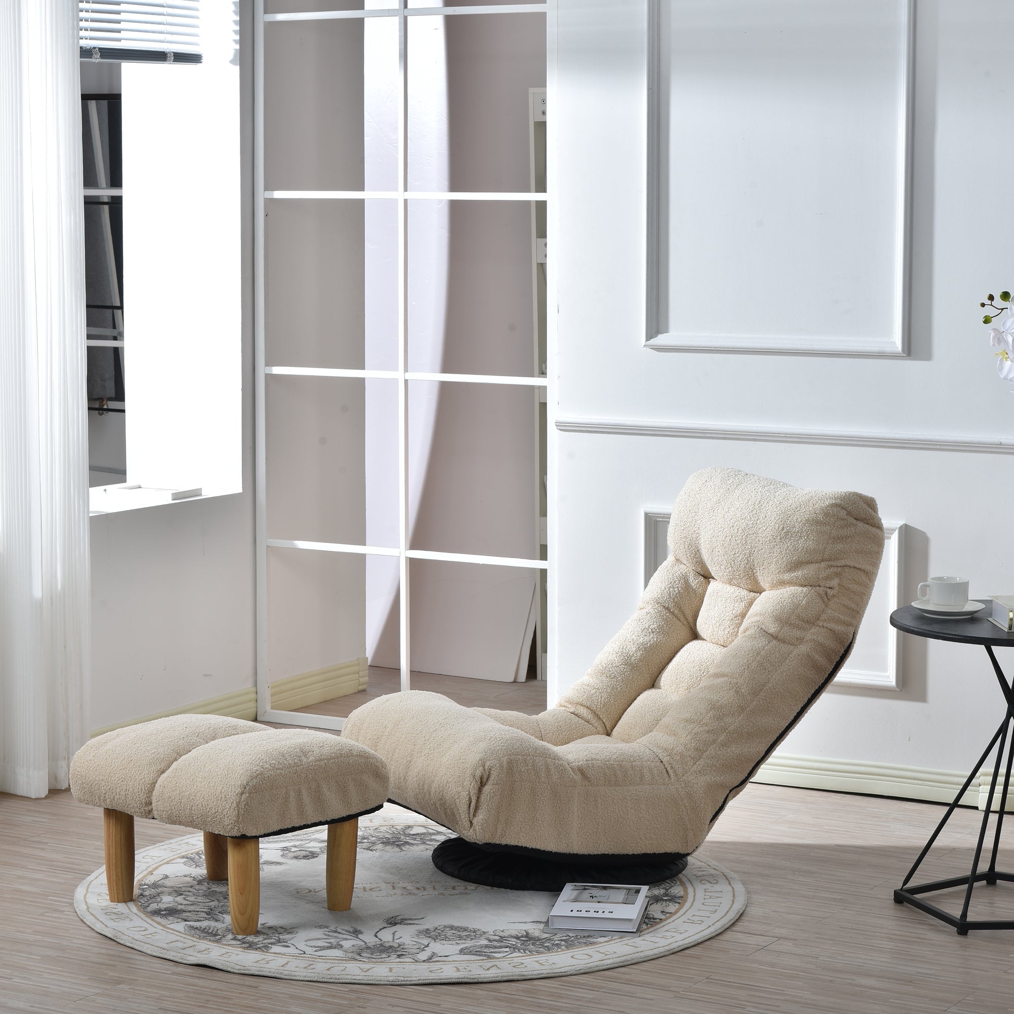 Japanese Style Single Reclining Sofa Chair with Adjustable Features - Direct Wicker