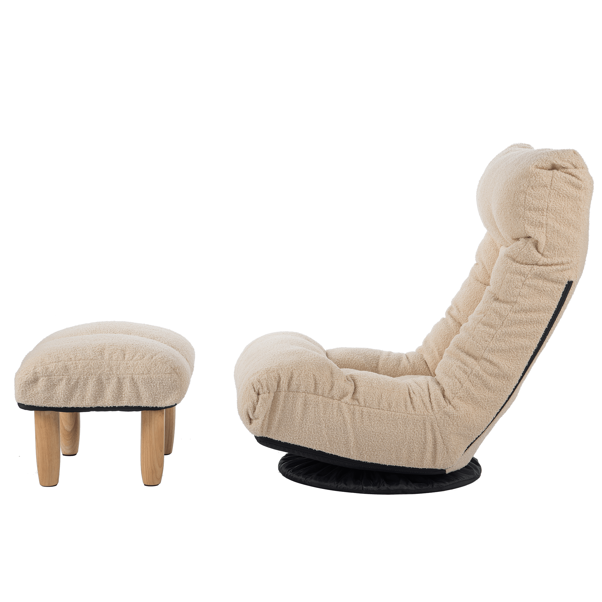 Japanese Style Single Reclining Sofa Chair with Adjustable Features - Direct Wicker