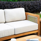 L - Shape 5 - Seat Solid Wood Sectional Sofa Set (PAS - 2516 - LS+MS+CS+RS+PAS - 2515 - ST+TA) - Direct Wicker