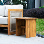 L - Shape 5 - Seat Solid Wood Sectional Sofa Set (PAS - 2516 - LS+MS+CS+RS+PAS - 2515 - ST+TA) - Direct Wicker