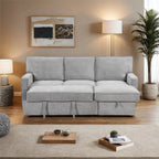 L - shaped indoor combination sofa can be pulled to form a bed (PAS - 240335) - Direct Wicker