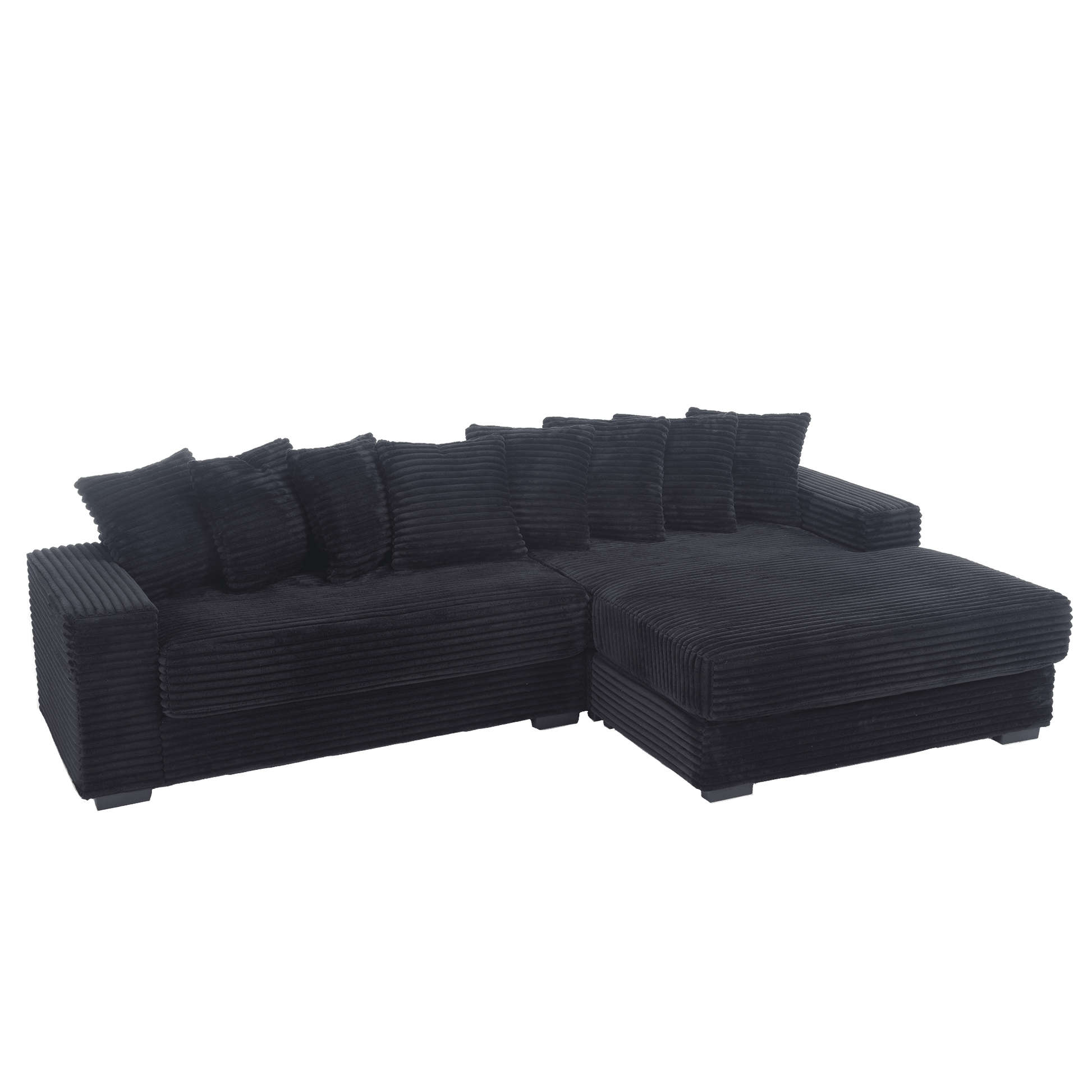L Shaped Oversized Two - Piece Couches, Corduroy, Right Chaise Daybed (W2108S00055) - Direct Wicker