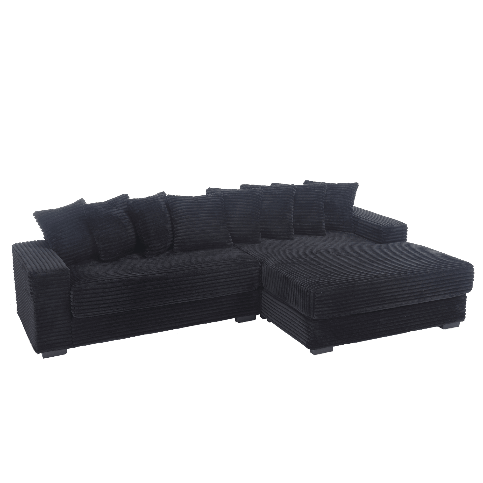 L Shaped Oversized Two - Piece Couches, Corduroy, Right Chaise Daybed (W2108S00055) - Direct Wicker