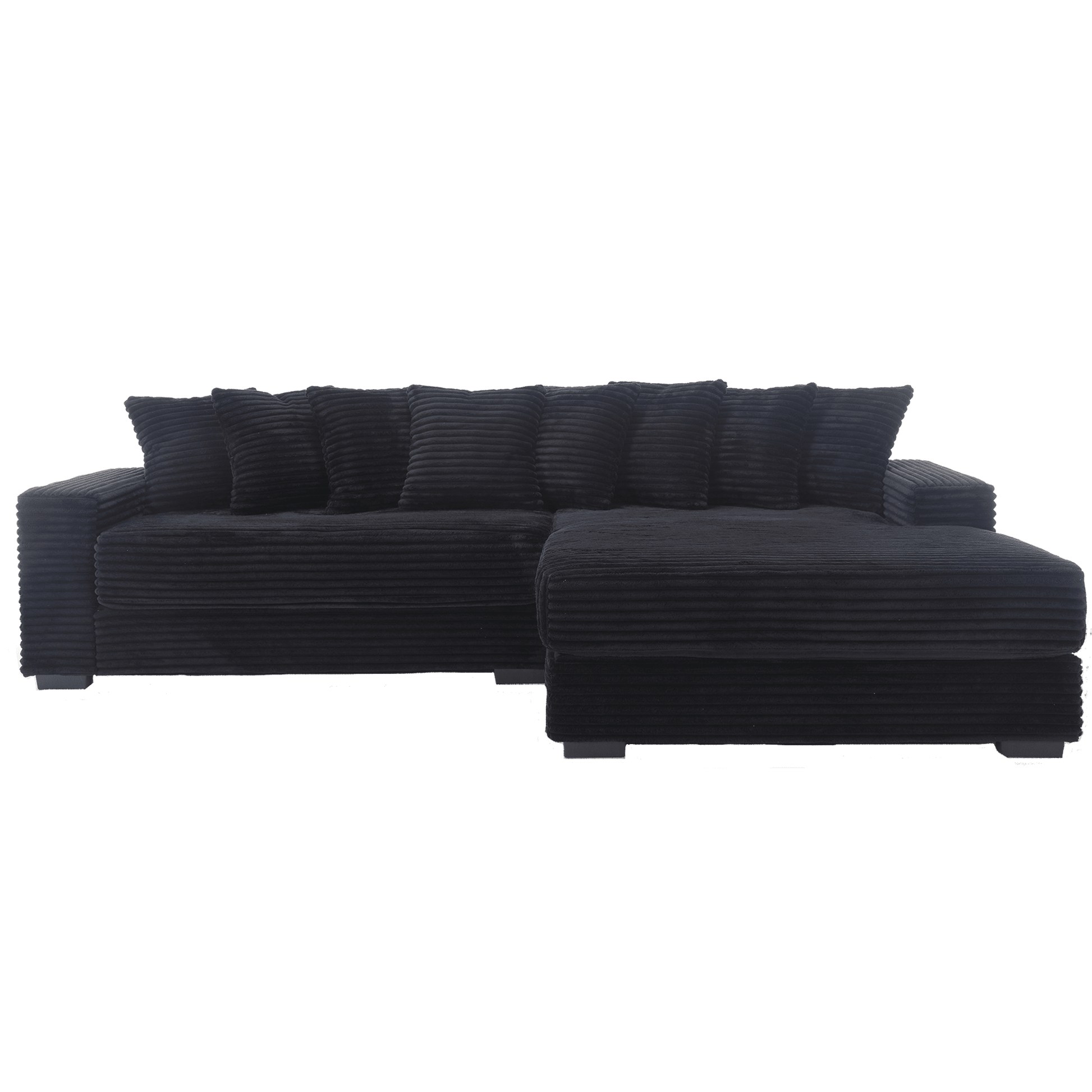 L Shaped Oversized Two - Piece Couches, Corduroy, Right Chaise Daybed (W2108S00055) - Direct Wicker