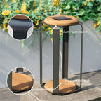 Large Solar LED Outdoor Light - 20x20x4.2cm - Direct Wicker