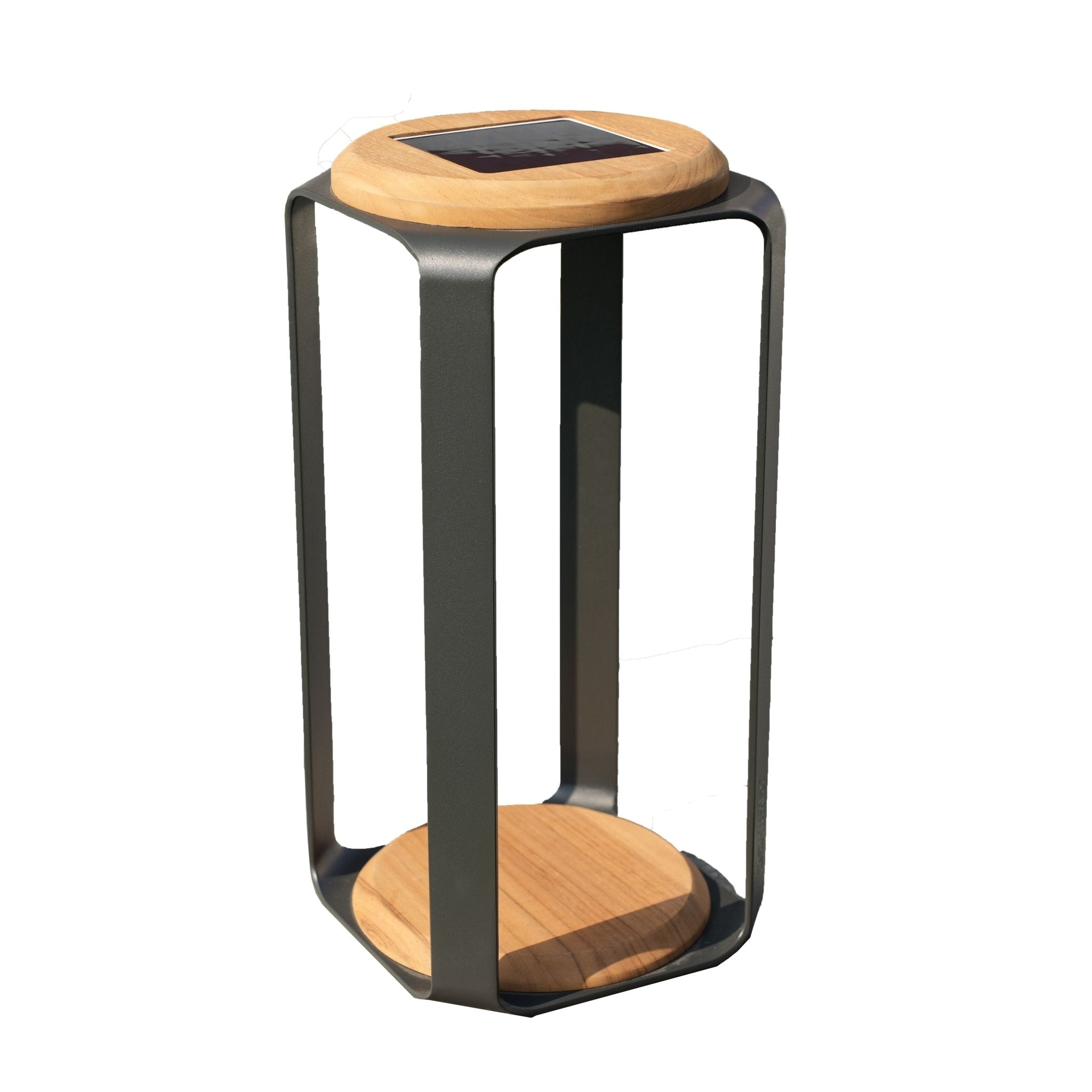 Large Solar LED Outdoor Light - 20x20x4.2cm - Direct Wicker