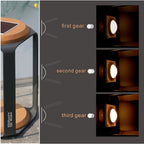 Large Solar LED Outdoor Light - 20x20x4.2cm - Direct Wicker