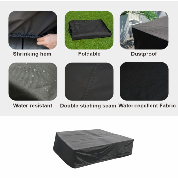 Large Square Outdoor Furniture Rain Cover (RC-1120) - Direct Wicker