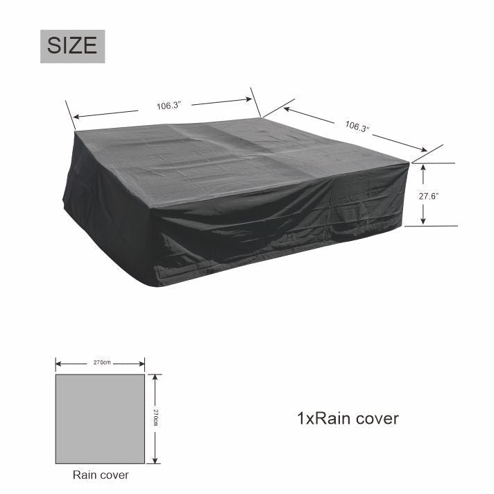 Large Square Outdoor Furniture Rain Cover (RC-1120) - Direct Wicker