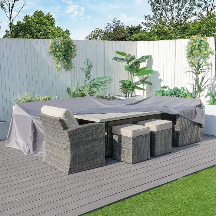 Large Square Outdoor Furniture Rain Cover (RC-1120) - Direct Wicker