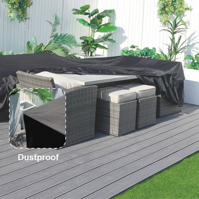Large Square Outdoor Furniture Rain Cover (RC-1120) - Direct Wicker