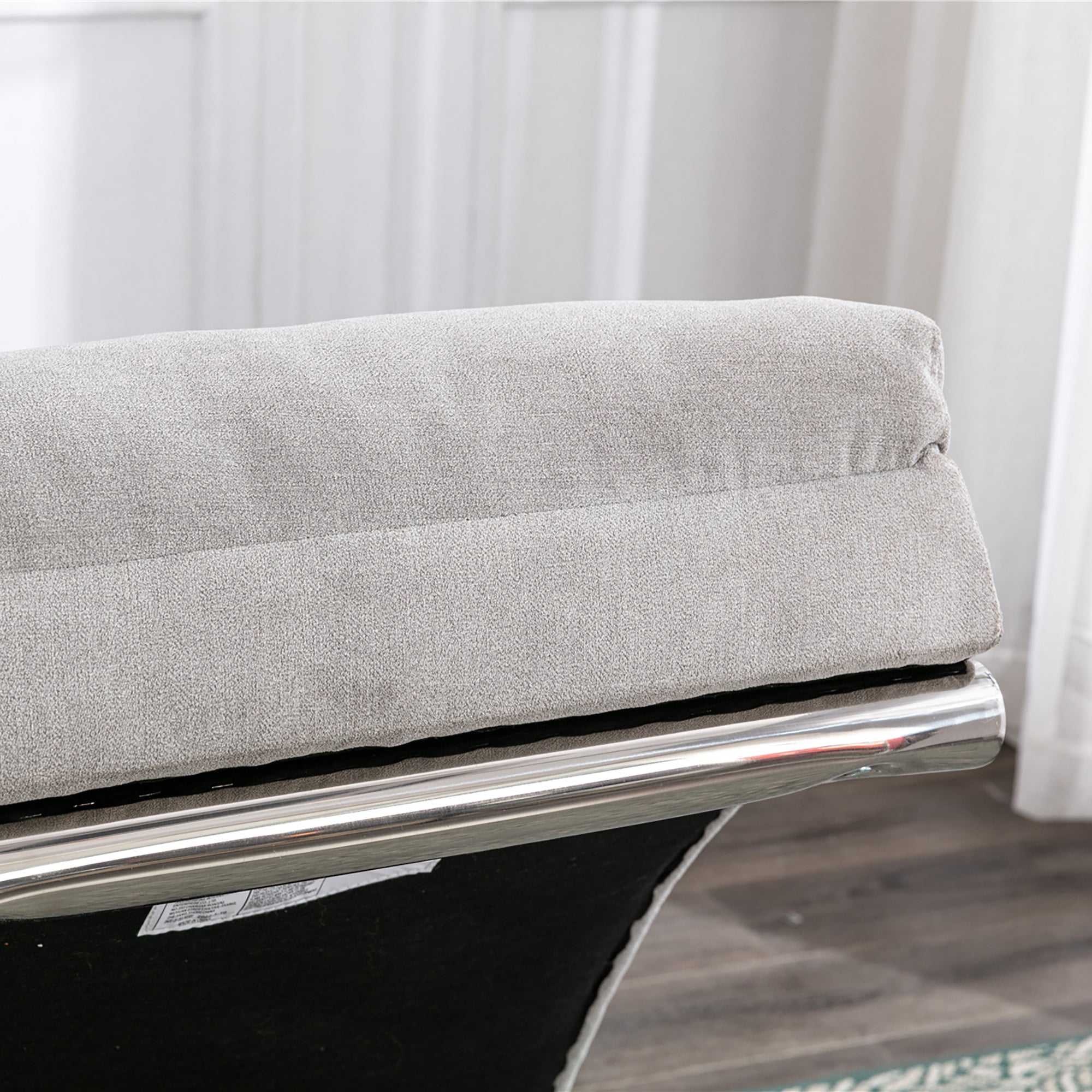 Linen Massage Chaise Lounger with Remote Control, Ergonomic Lounger with 5 Modes (W39539625) - Direct Wicker