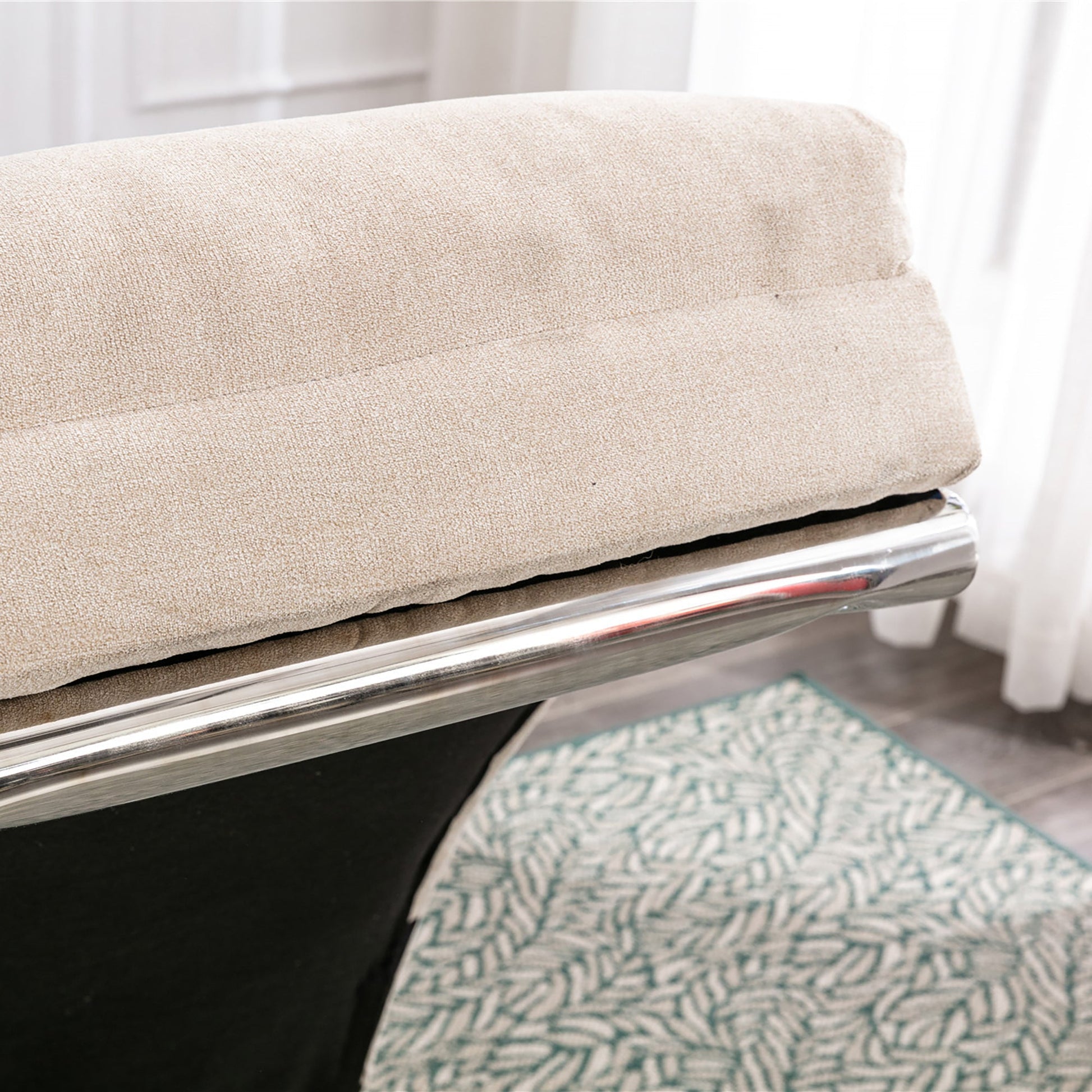Linen Massage Chaise Lounger with Remote Control, Ergonomic Massage Lounger (W39539619) - Direct Wicker