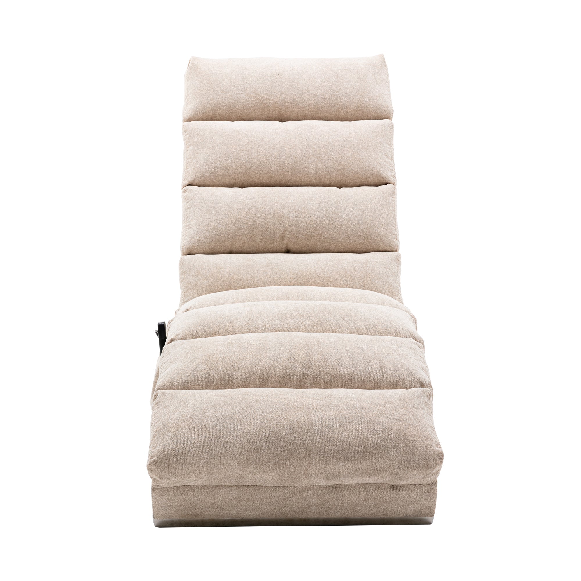 Linen Massage Chaise Lounger with Remote Control, Ergonomic Massage Lounger (W39539619) - Direct Wicker