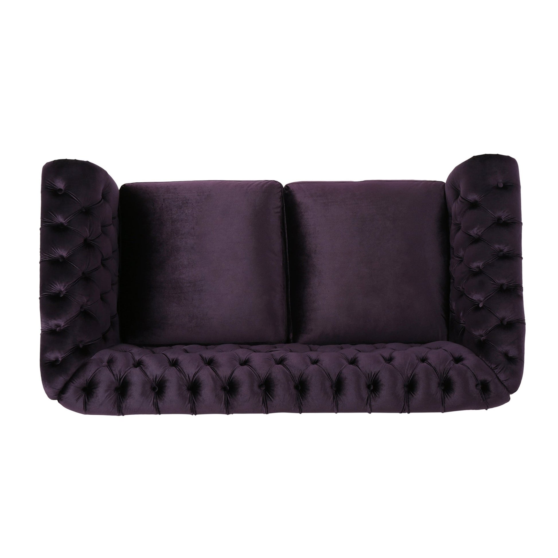 LOVESEAT SOFA (63045.00NVLTBLKBRY) - Direct Wicker